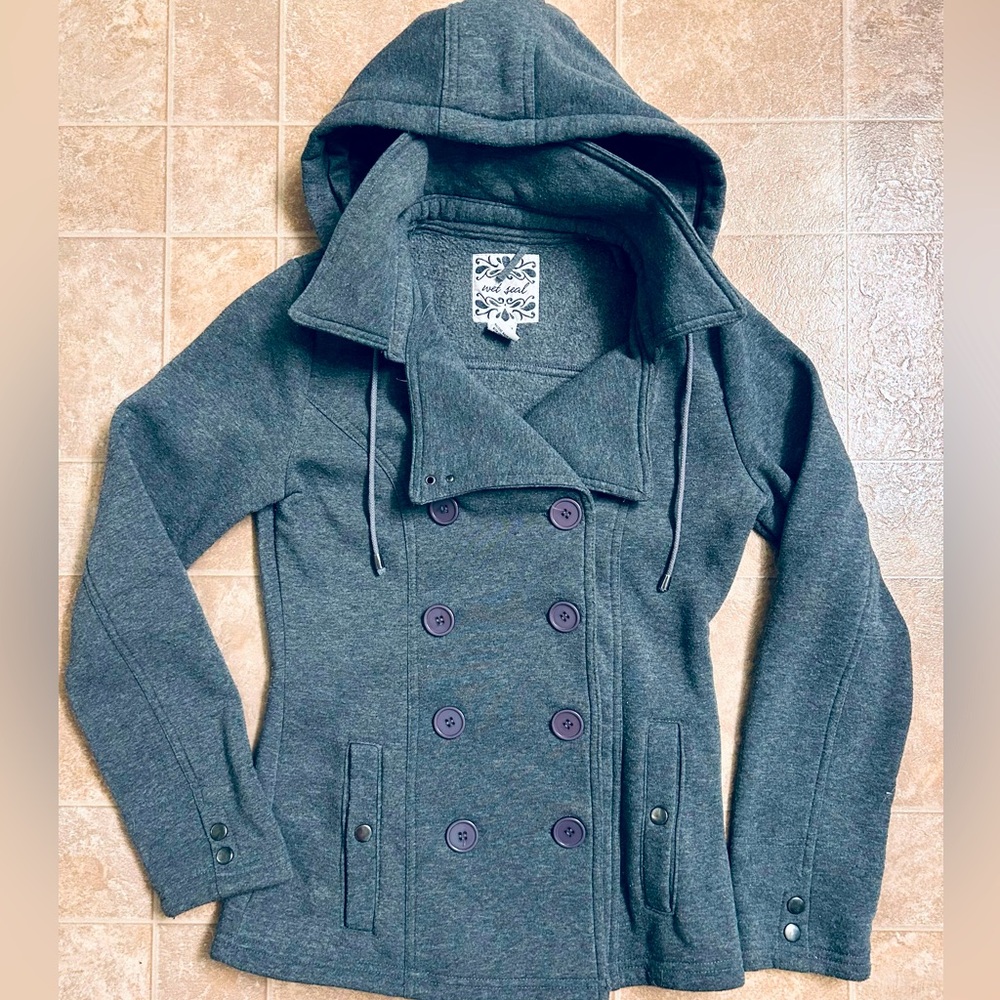 Ladies Wet Seal pea coat, size L